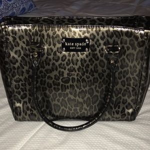 Kate spade ♠️ leopard print black 💼 bag
